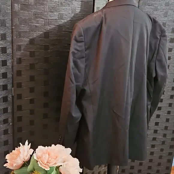 Men's Pronto Uomo Platinum Executive Fit Classic Black Blazer Jacket Size 50 Reg